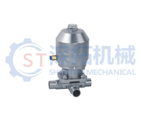 衛生級氣動三通焊接隔膜閥G64X-10RL